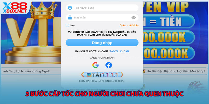 3 bước cấp tốc cho người chơi chưa quen thuộc