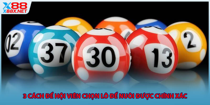 3 cách để hội viên chọn lô để nuôi được chính xác